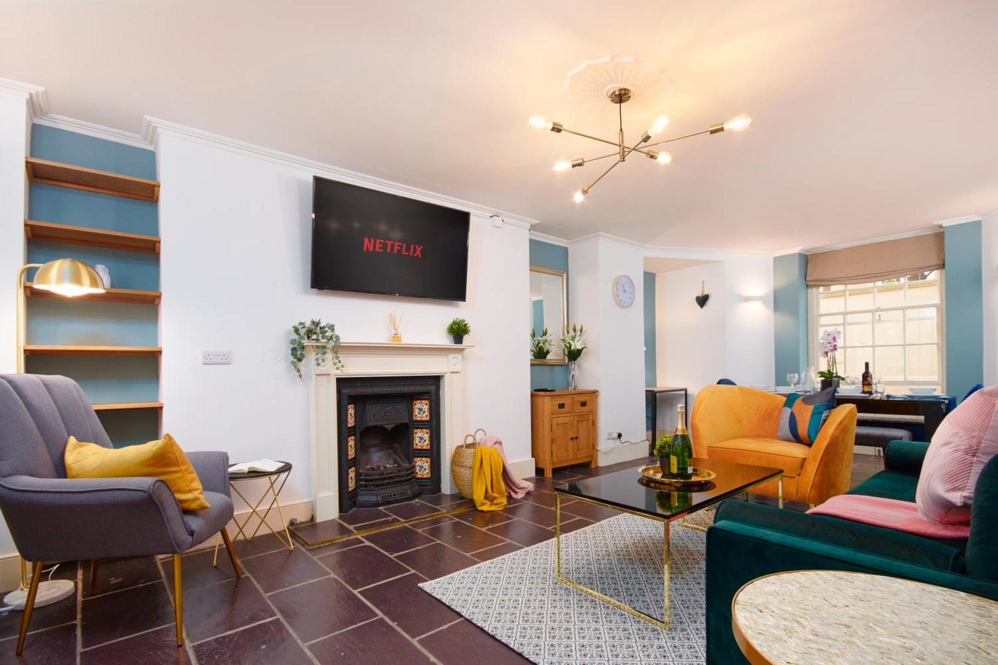Beautiful 2bedroom 4 Actual Beds House With Wifi By Purestay Apartment