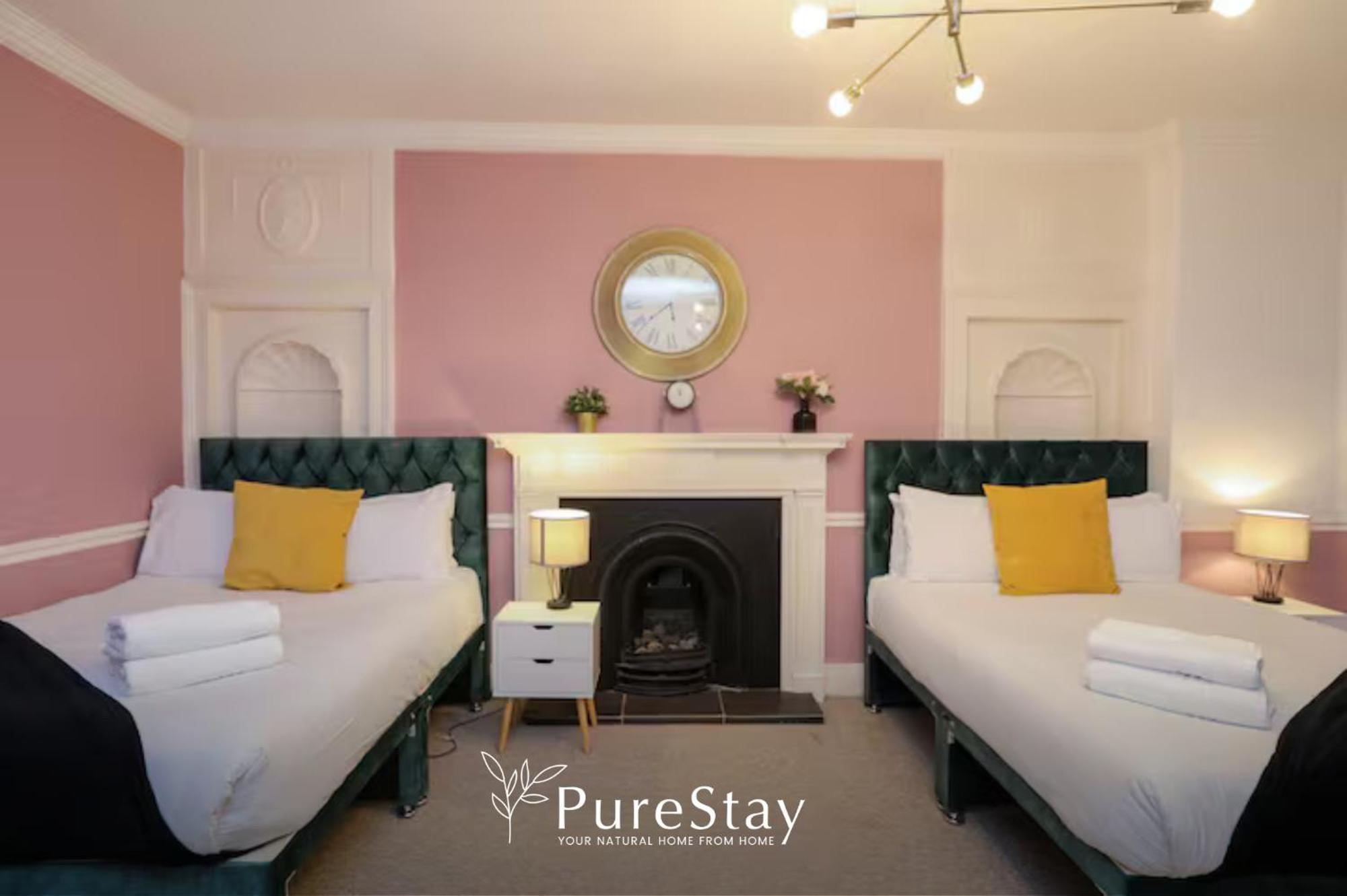 Beautiful 2bedroom 4 Actual Beds House With Wifi By Purestay Apartment