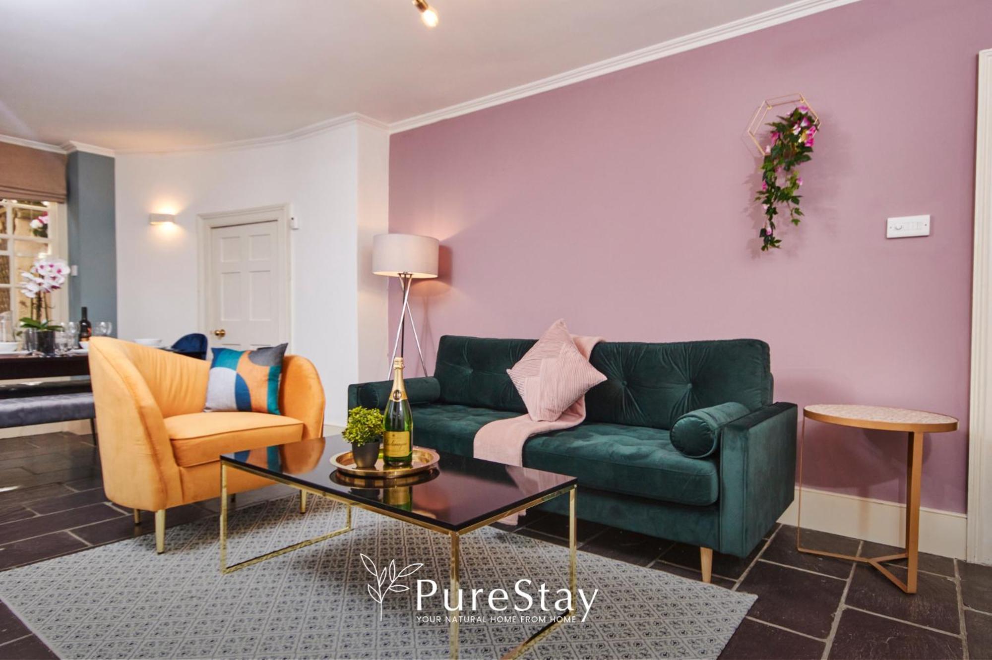 Beautiful 2bedroom 4 Actual Beds House With Wifi By Purestay Apartment Bath